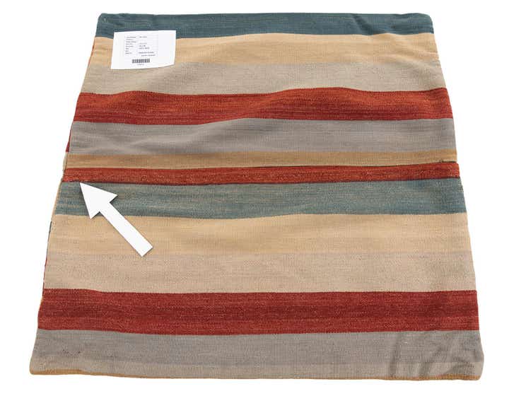 3' 3 x 3' 3 Hand Woven Pillow Wool Square Rug