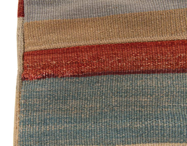 Detail image of 3' 3 x 3' 3 Hand Woven Pillow Wool Square Rug