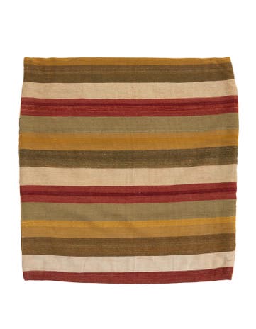 3' 2 x 3' 3 Hand Woven Pillow Wool Square Rug