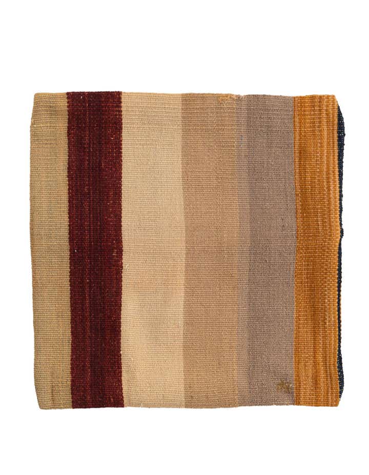 1' 6 x 1' 6 Hand Woven Pillow Wool Square Rug