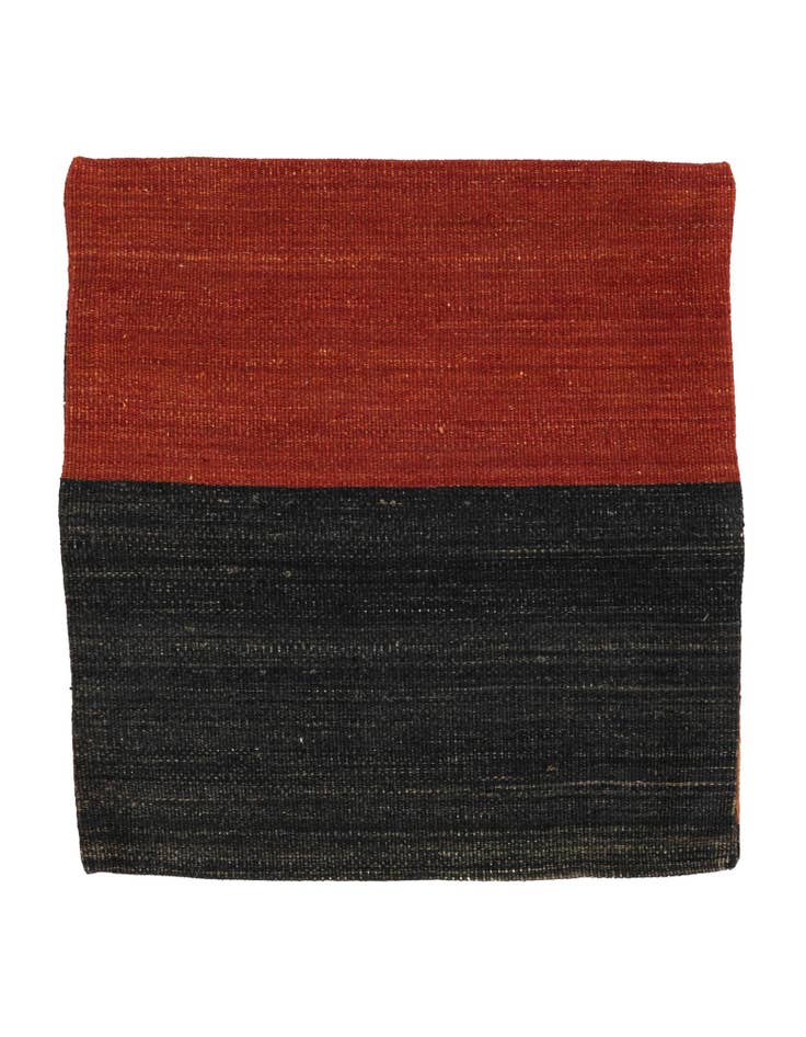 Detail image of 1' 6 x 1' 7 Hand Woven Pillow Wool Square Rug