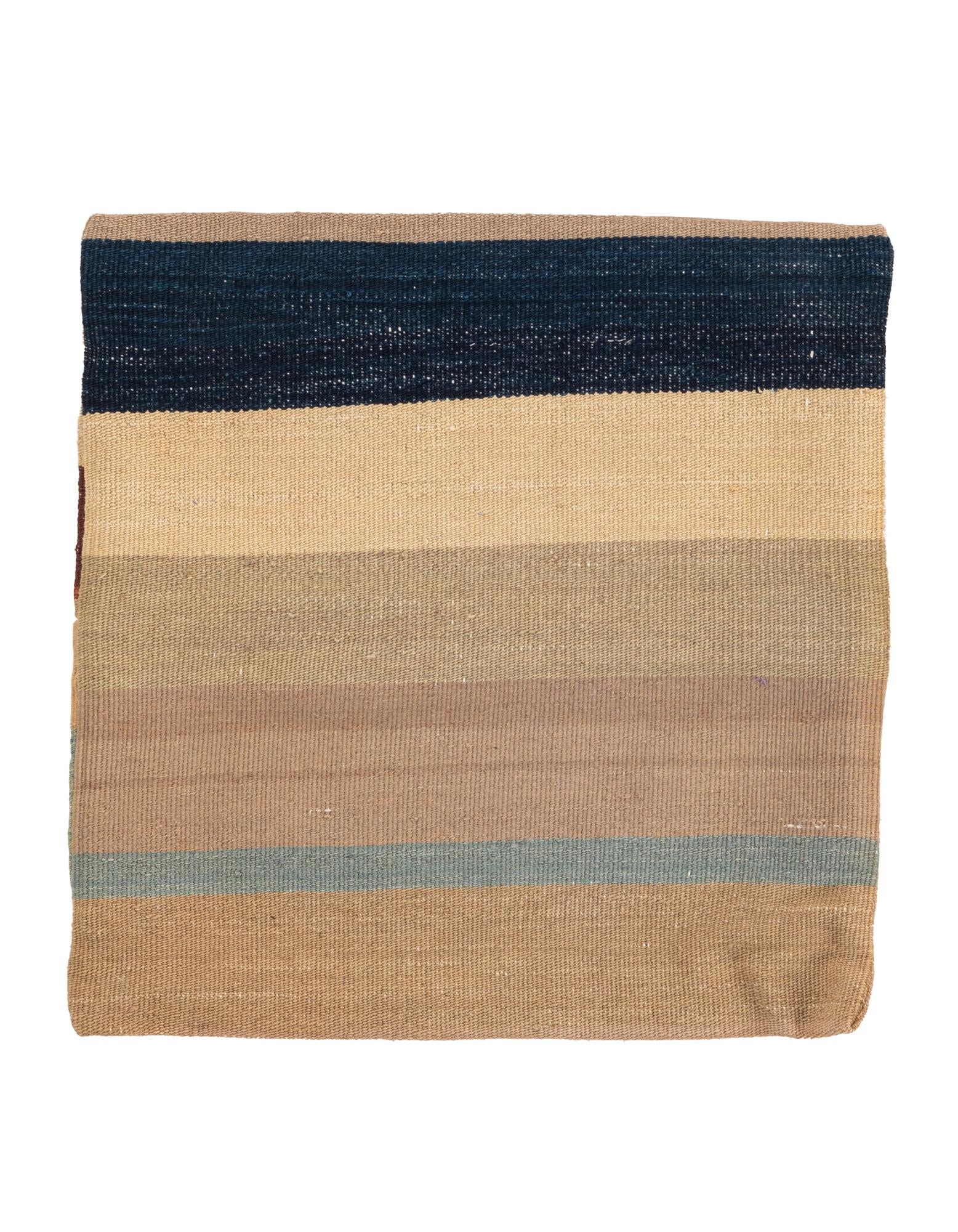 1' 5 x 1' 6 Hand Woven Pillow Wool Square Rug
