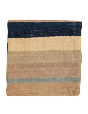 1' 5 x 1' 6 Hand Woven Pillow Wool Square Rug