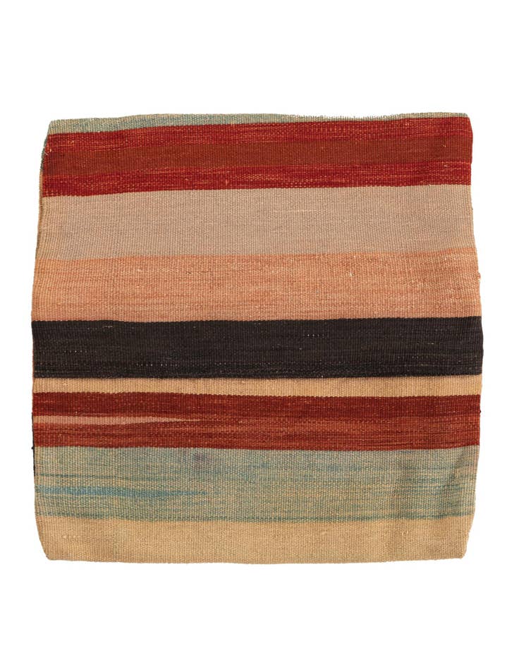 Detail image of 1' 7 x 1' 7 Hand Woven Pillow Wool Square Rug
