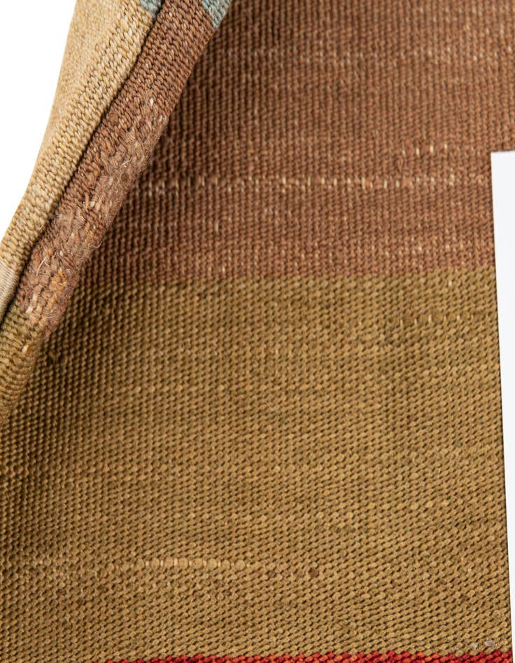 Detail image of 1' 5 x 1' 6 Hand Woven Pillow Wool Square Rug