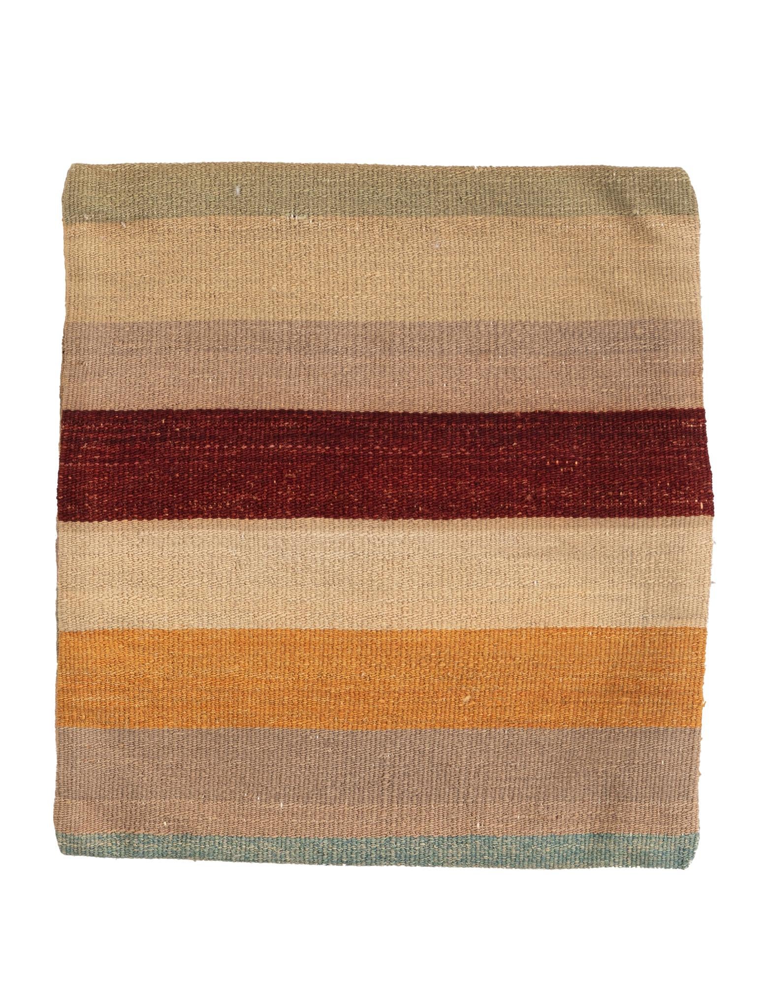 1' 5 x 1' 6 Hand Woven Pillow Wool Square Rug