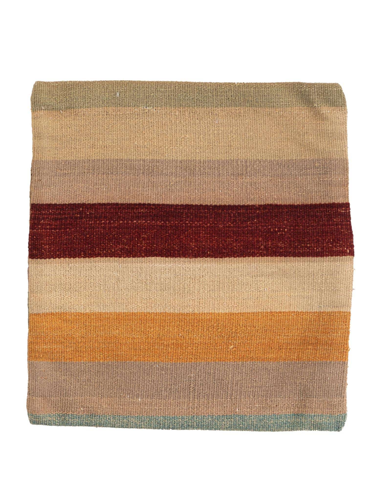 1' 5 x 1' 6 Hand Woven Pillow Wool Square Rug