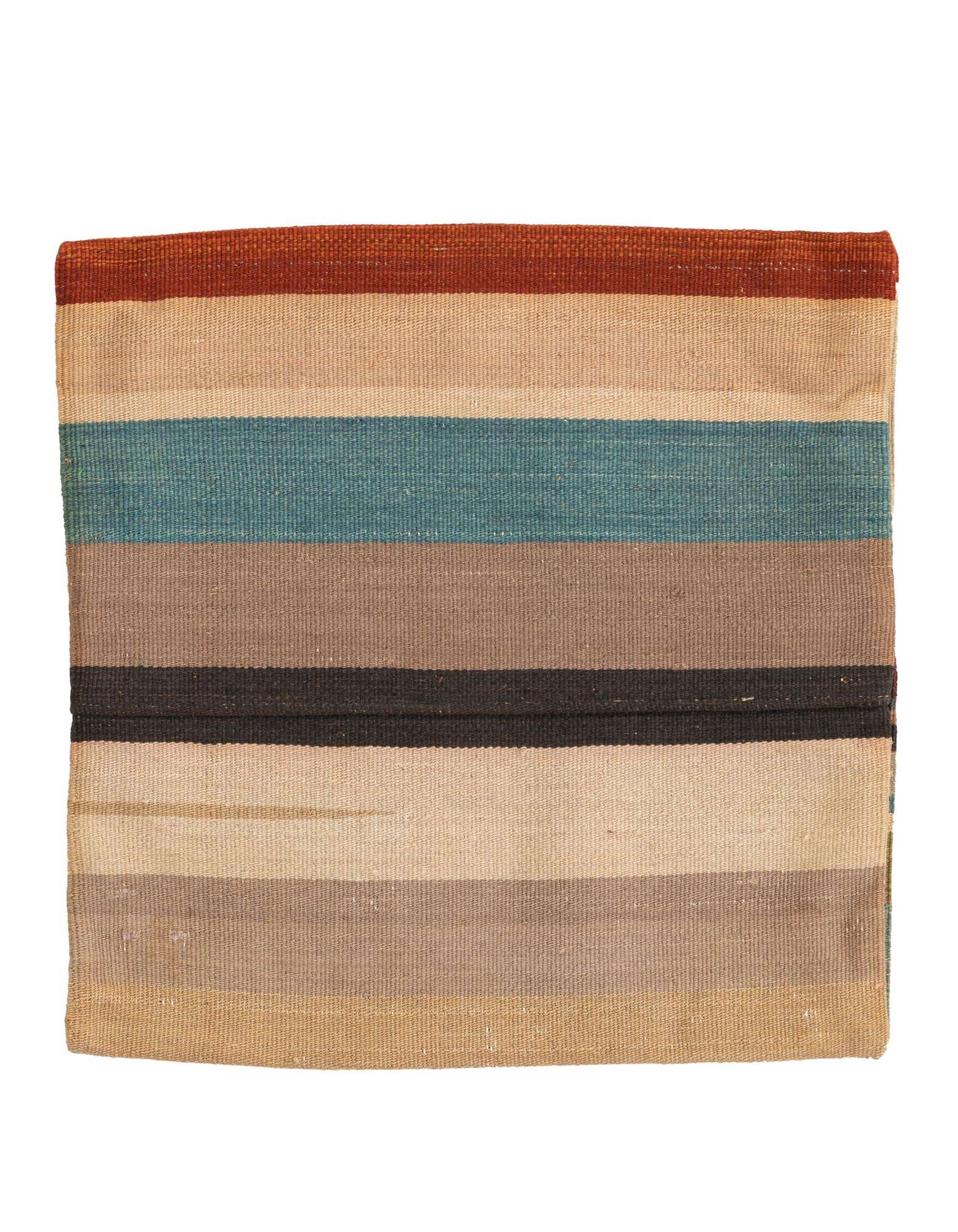 1' 7 x 1' 7 Hand Woven Pillow Wool Square Rug