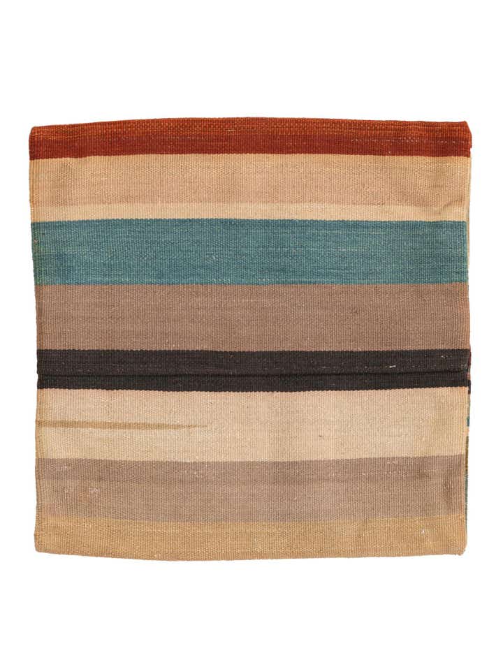1' 7 x 1' 7 Hand Woven Pillow Wool Square Rug