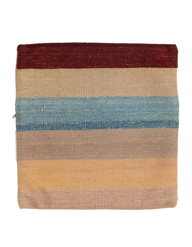 Detail image of 1' 6 x 1' 6 Hand Woven Pillow Wool Square Rug