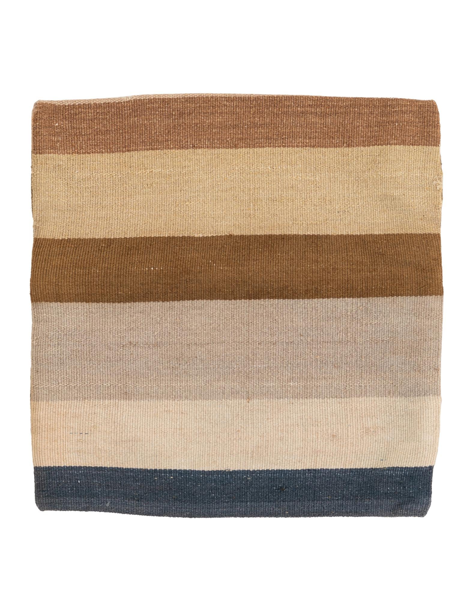 1' 5 x 1' 6 Hand Woven Pillow Wool Square Rug