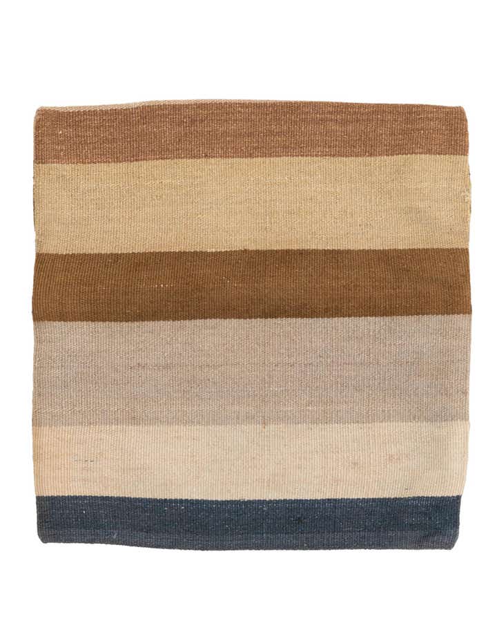 1' 5 x 1' 6 Hand Woven Pillow Wool Square Rug