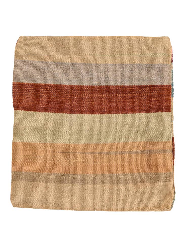 Detail image of 1' 5 x 1' 6 Hand Woven Pillow Wool Square Rug