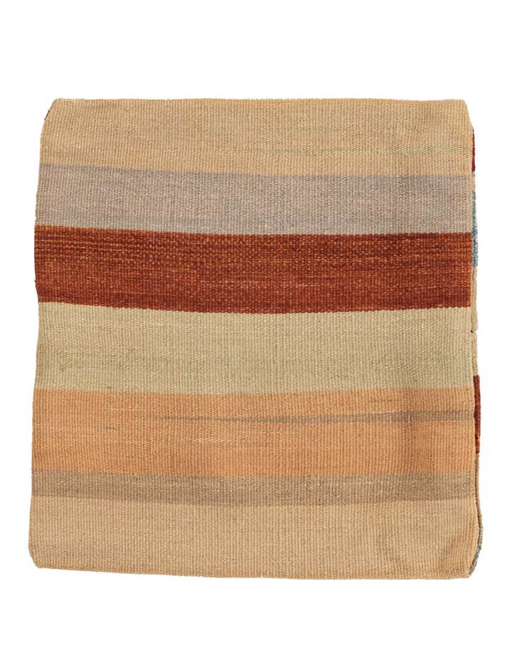 1' 5 x 1' 6 Hand Woven Pillow Wool Square Rug