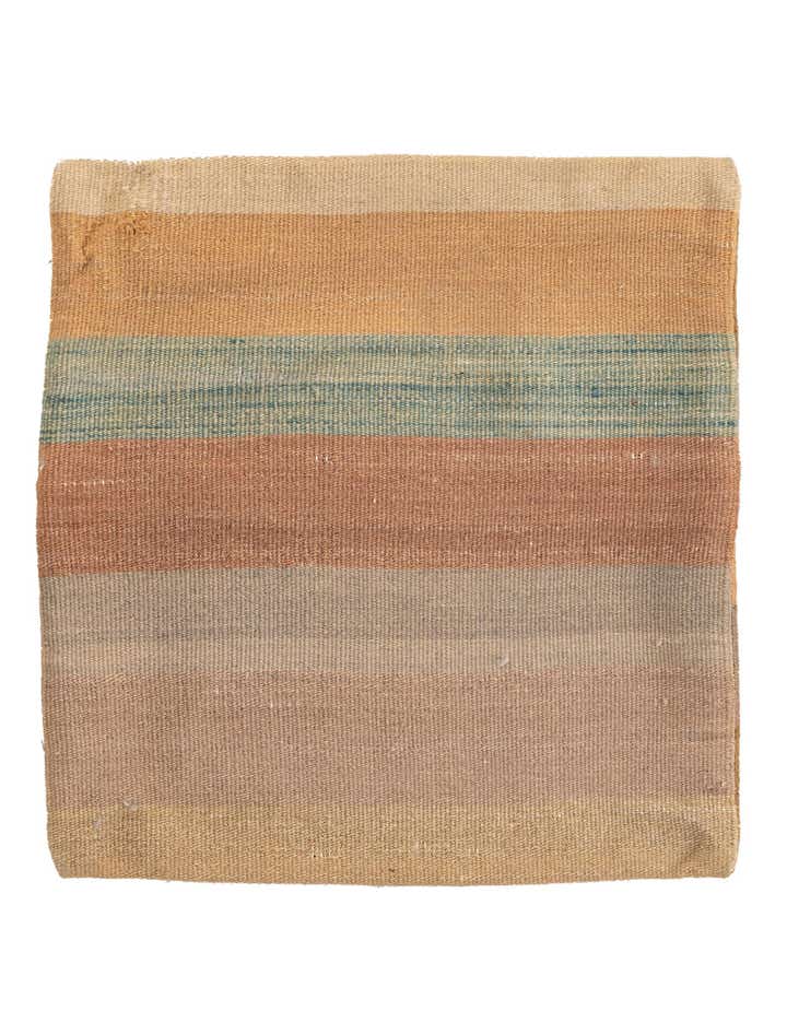 1' 6 x 1' 6 Hand Woven Pillow Wool Square Rug