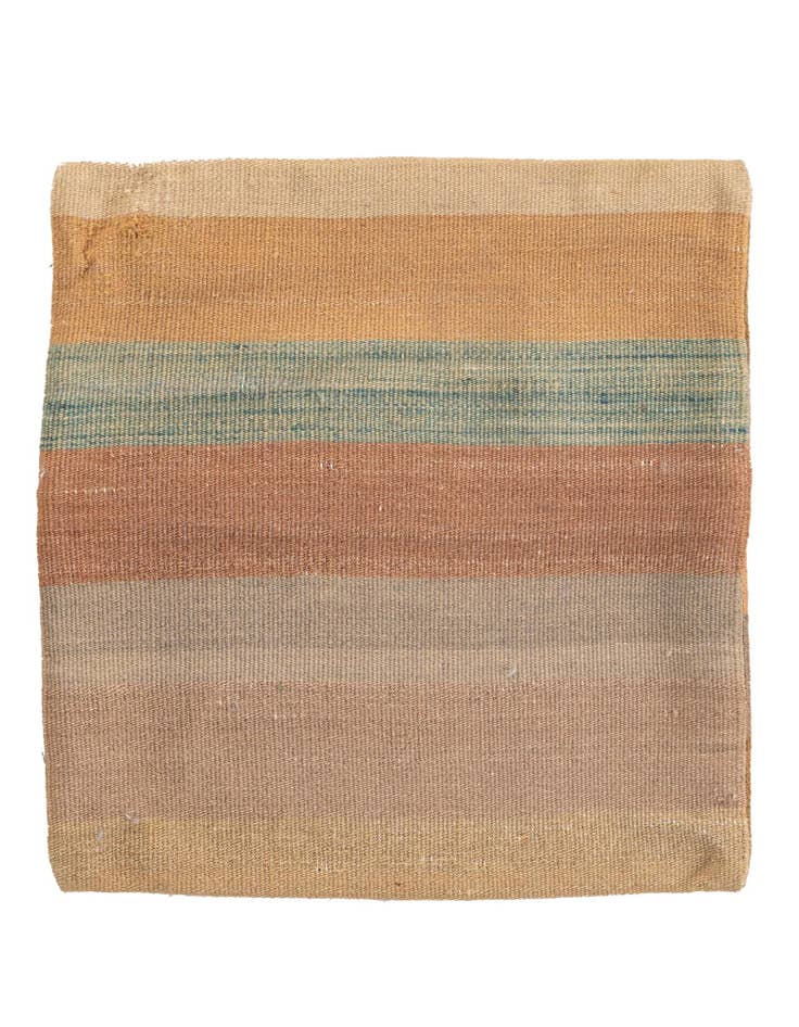 Detail image of 1' 6 x 1' 6 Hand Woven Pillow Wool Square Rug