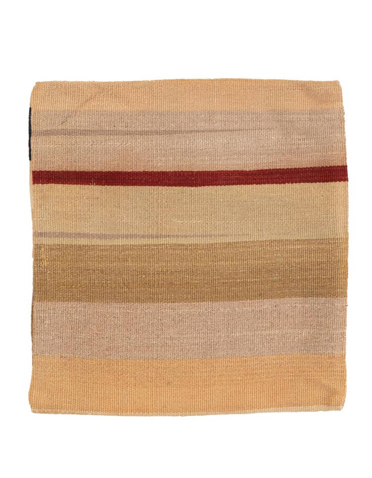 Detail image of 1' 6 x 1' 6 Hand Woven Pillow Wool Square Rug