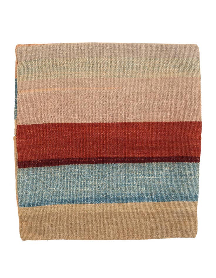 Detail image of 1' 5 x 1' 6 Hand Woven Pillow Wool Square Rug