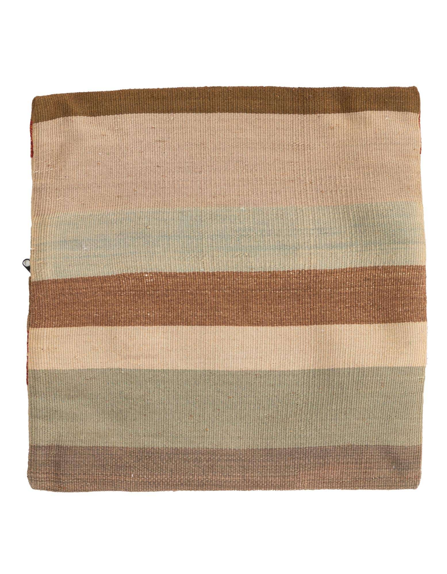 1' 6 x 1' 7 Hand Woven Pillow Wool Square Rug