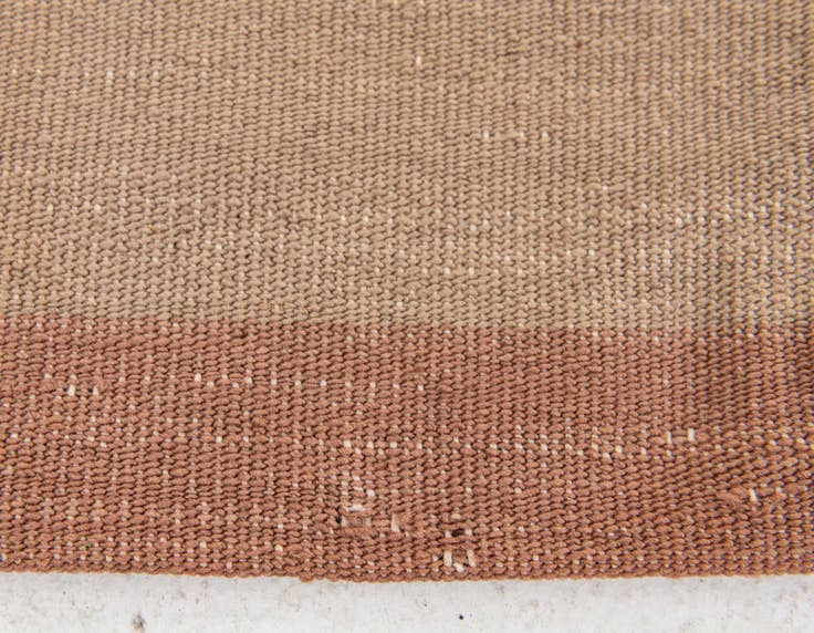 Detail image of 1' 6 x 1' 7 Hand Woven Pillow Wool Square Rug