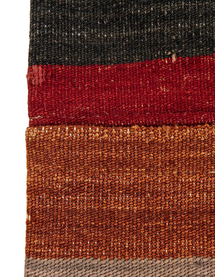 Detail image of 1' 5 x 1' 6  Hand Woven Pillow Wool Square Rug