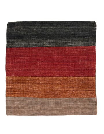 1' 5 x 1' 6 Hand Woven Pillow Wool Square Rug