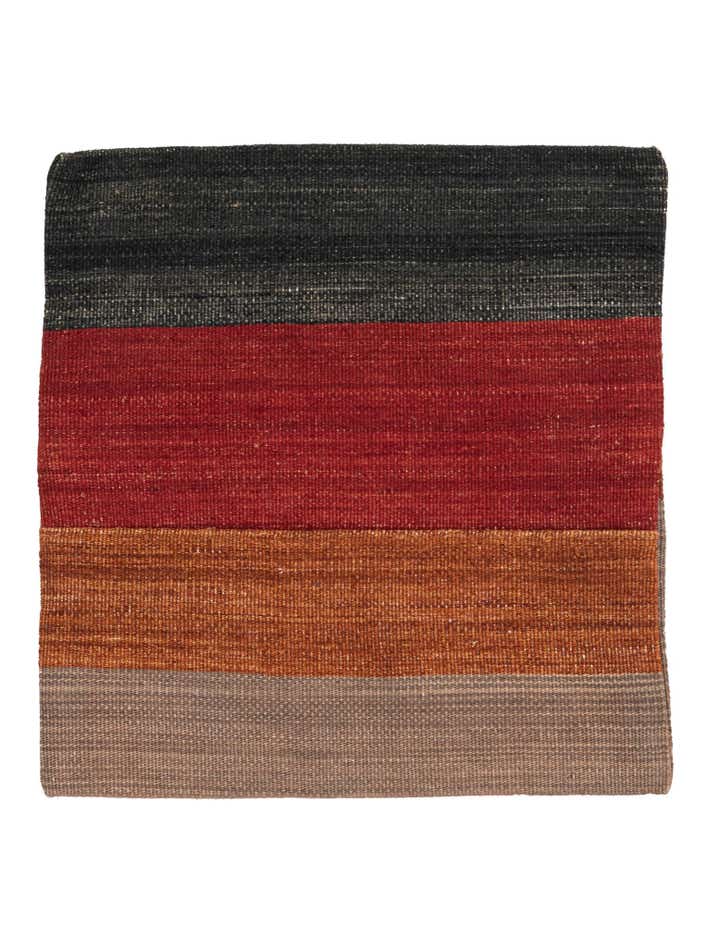 1' 5 x 1' 6 Hand Woven Pillow Wool Square Rug