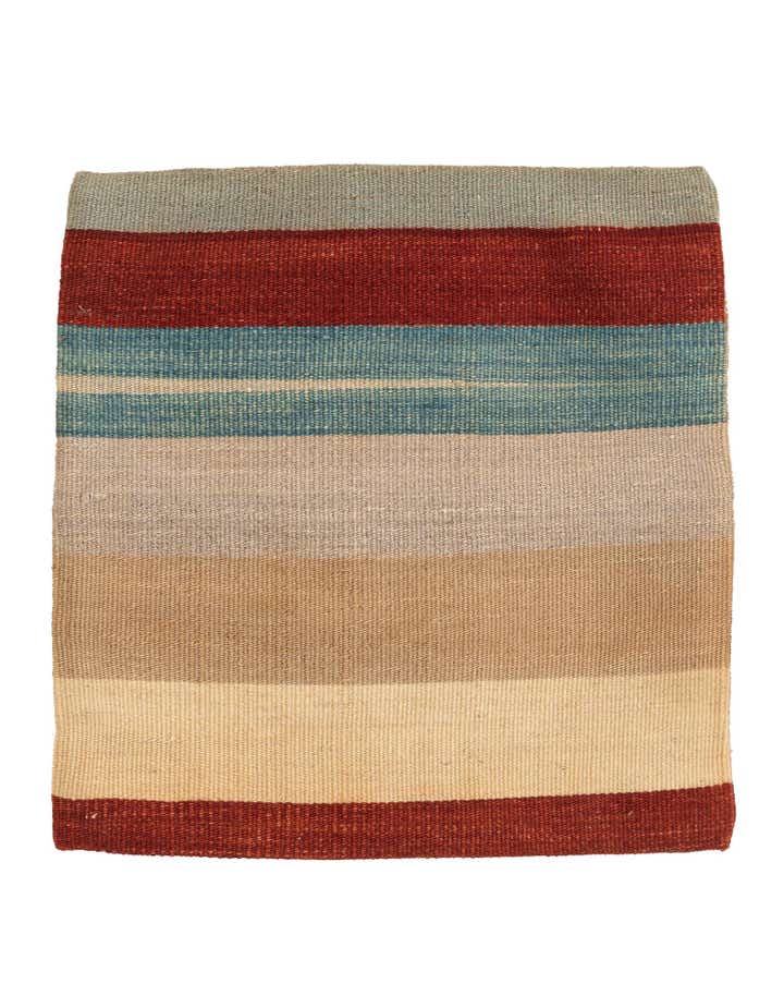 1' 6 x 1' 6 Hand Woven Pillow Wool Square Rug