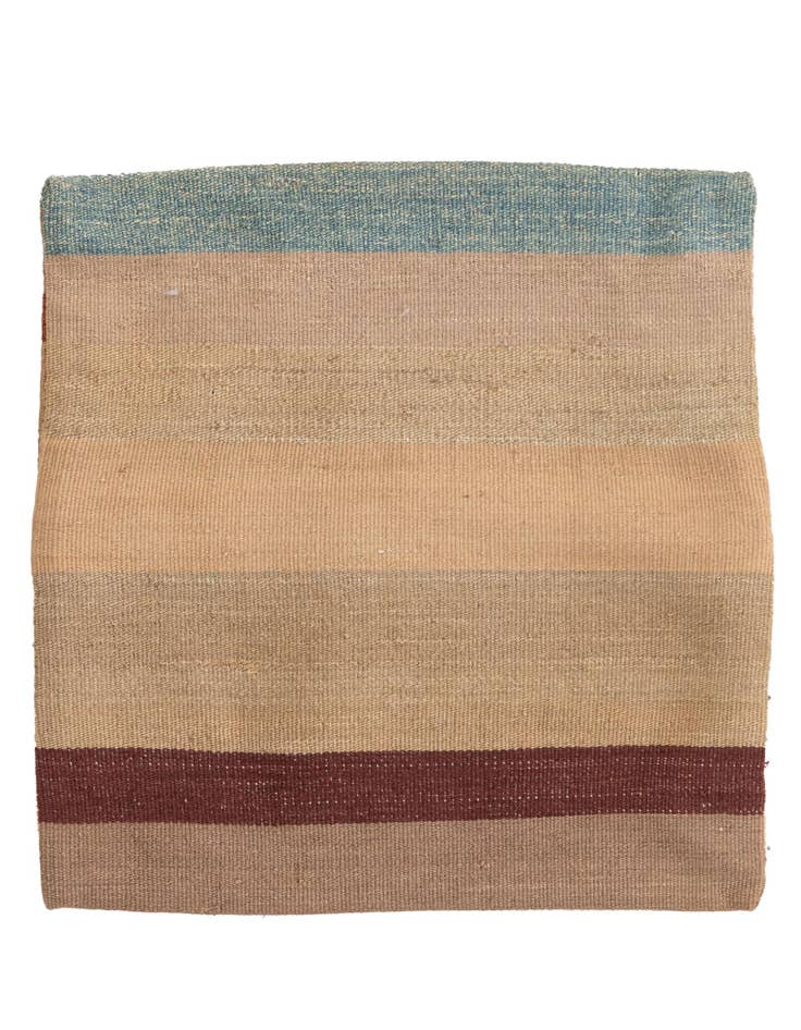 Detail image of 1' 5 x 1' 6 Hand Woven Pillow Wool Square Rug