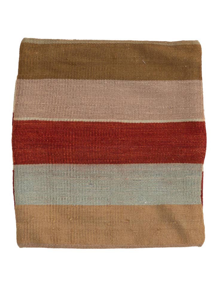 Detail image of 1' 5 x 1' 6 Hand Woven Pillow Wool Square Rug