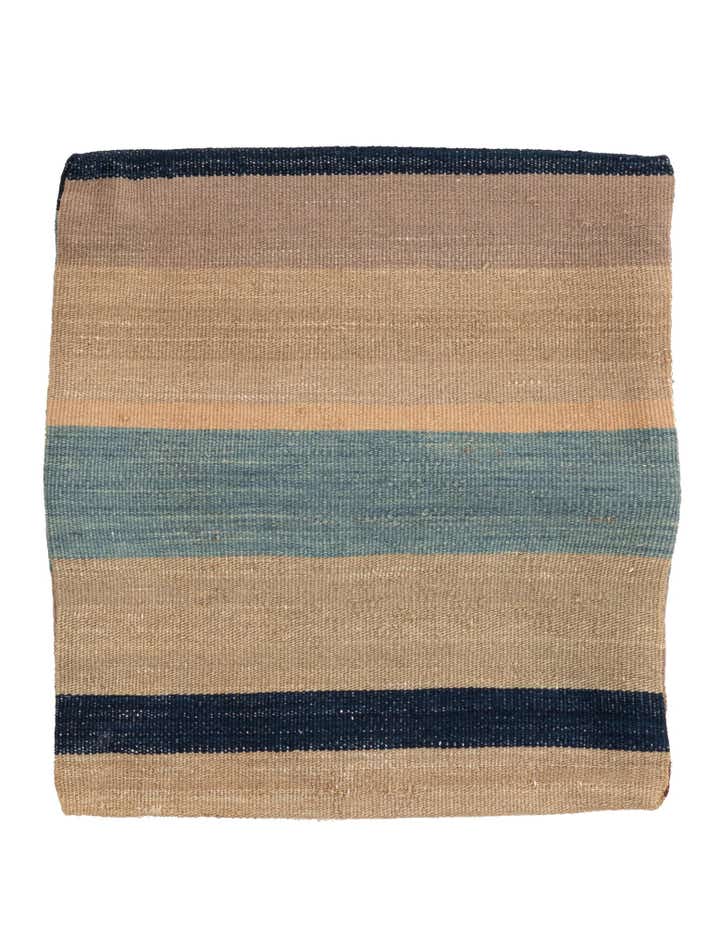 1' 5 x 1' 7 Hand Woven Pillow Wool Square Rug