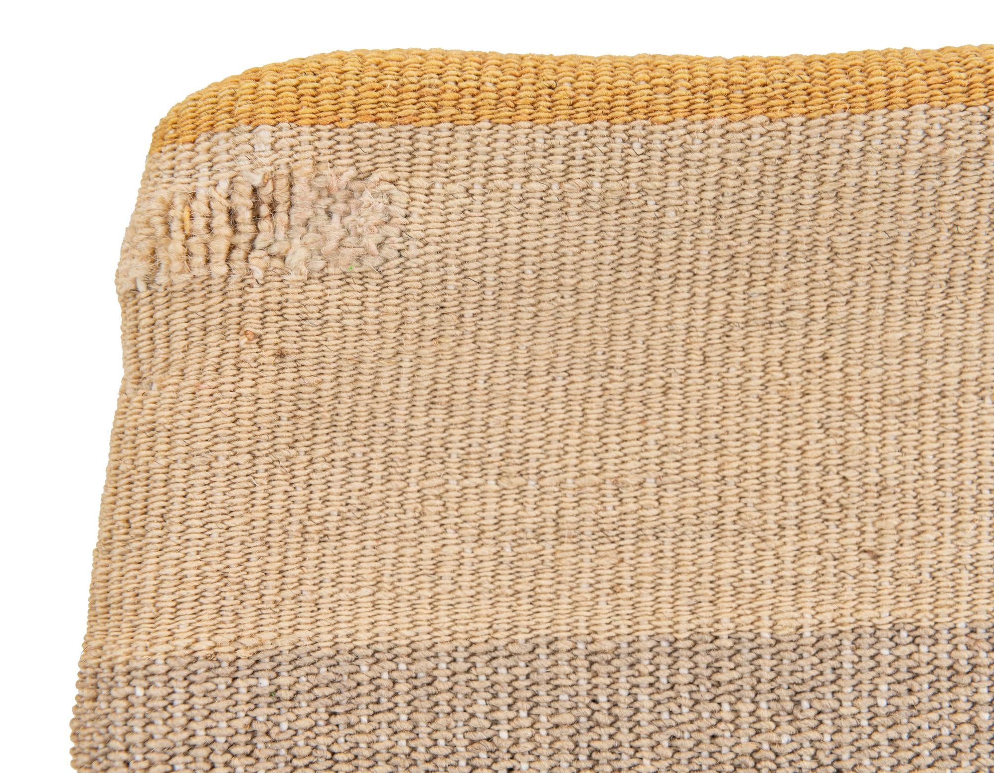 1' 5 x 1' 5 Hand Woven Pillow Wool Square Rug