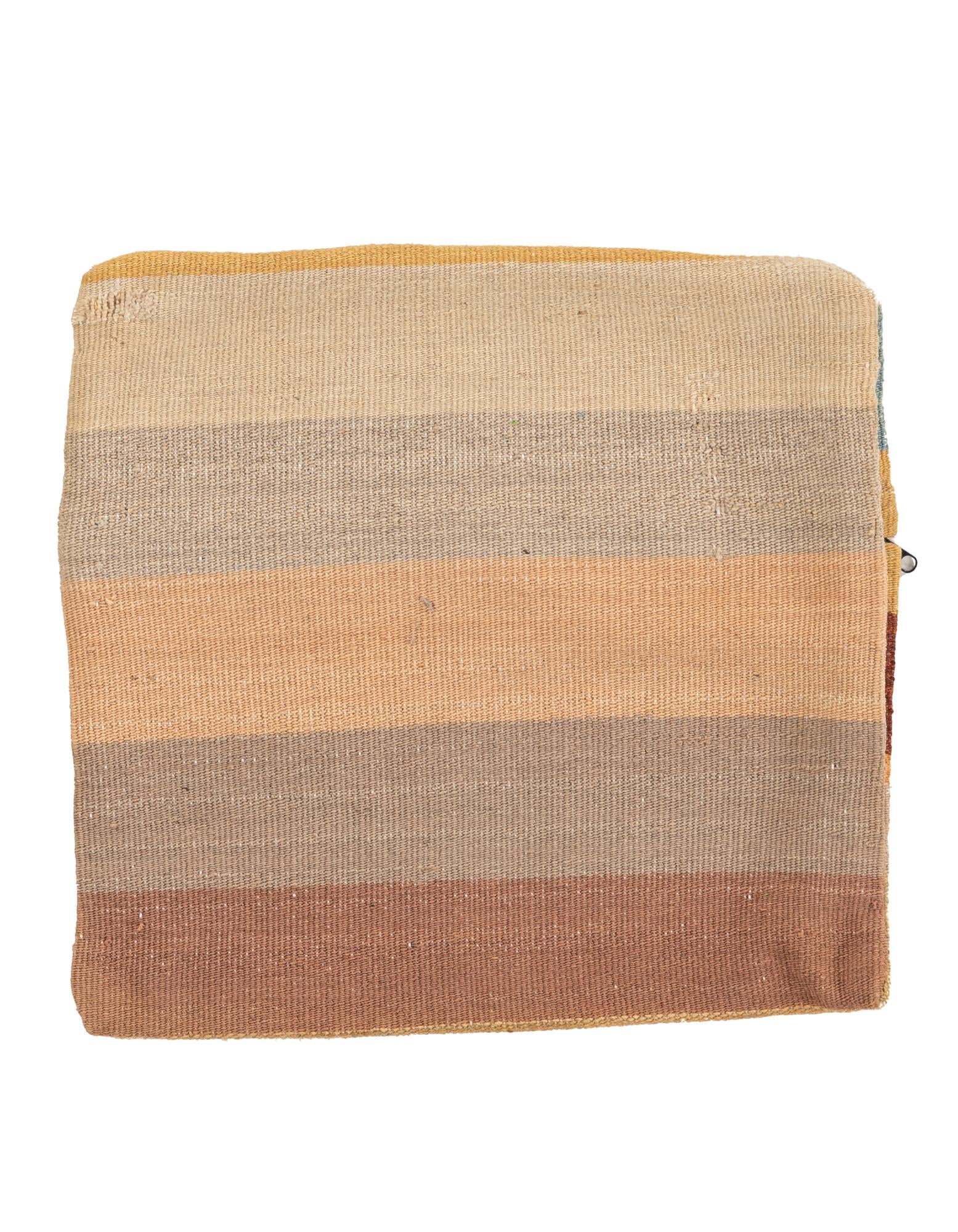 1' 5 x 1' 5 Hand Woven Pillow Wool Square Rug