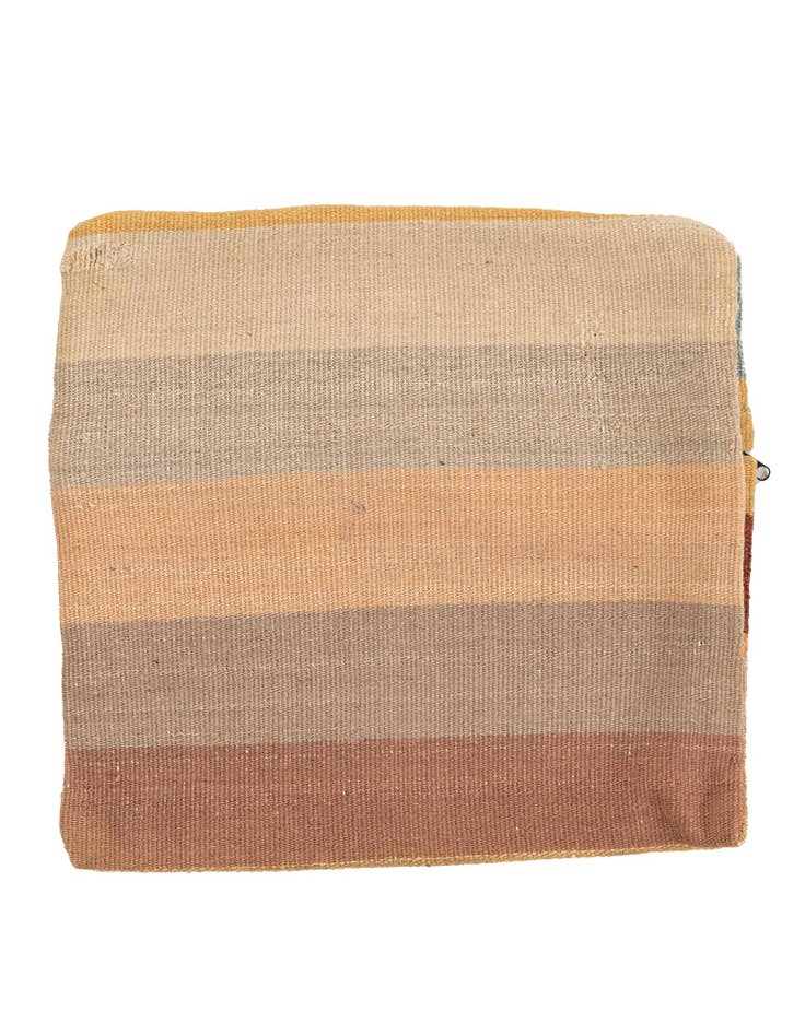 Detail image of 1' 5 x 1' 5 Hand Woven Pillow Wool Square Rug