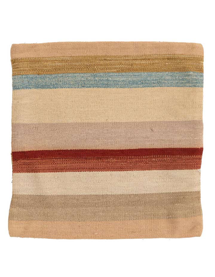 1' 6 x 1' 6 Hand Woven Pillow Wool Square Rug