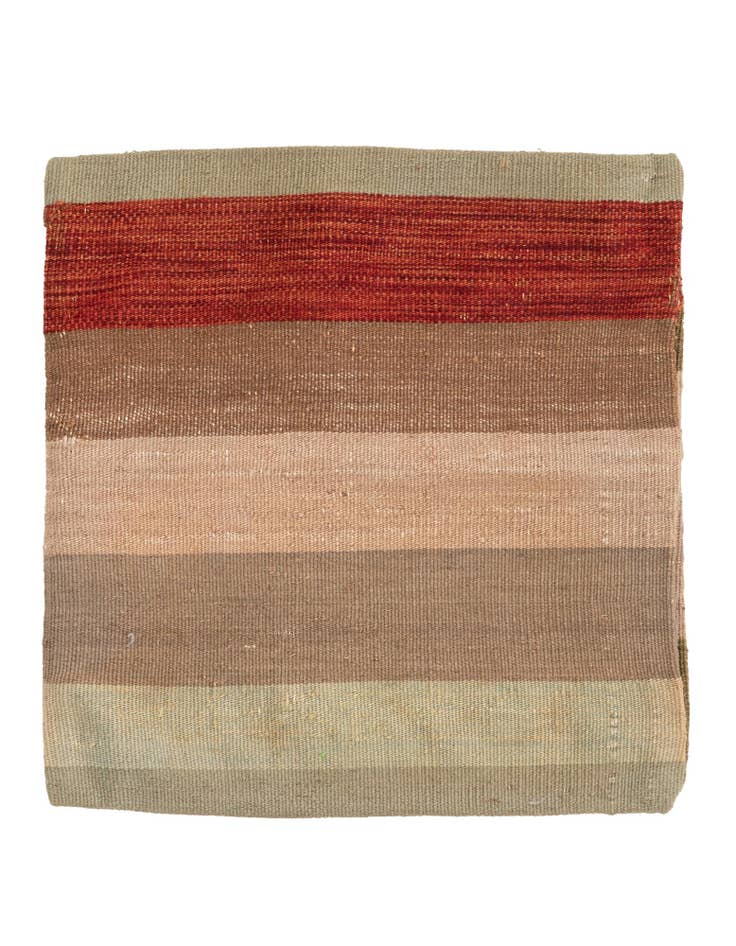 Detail image of 1' 5 x 1' 6 Hand Woven Pillow Wool Square Rug