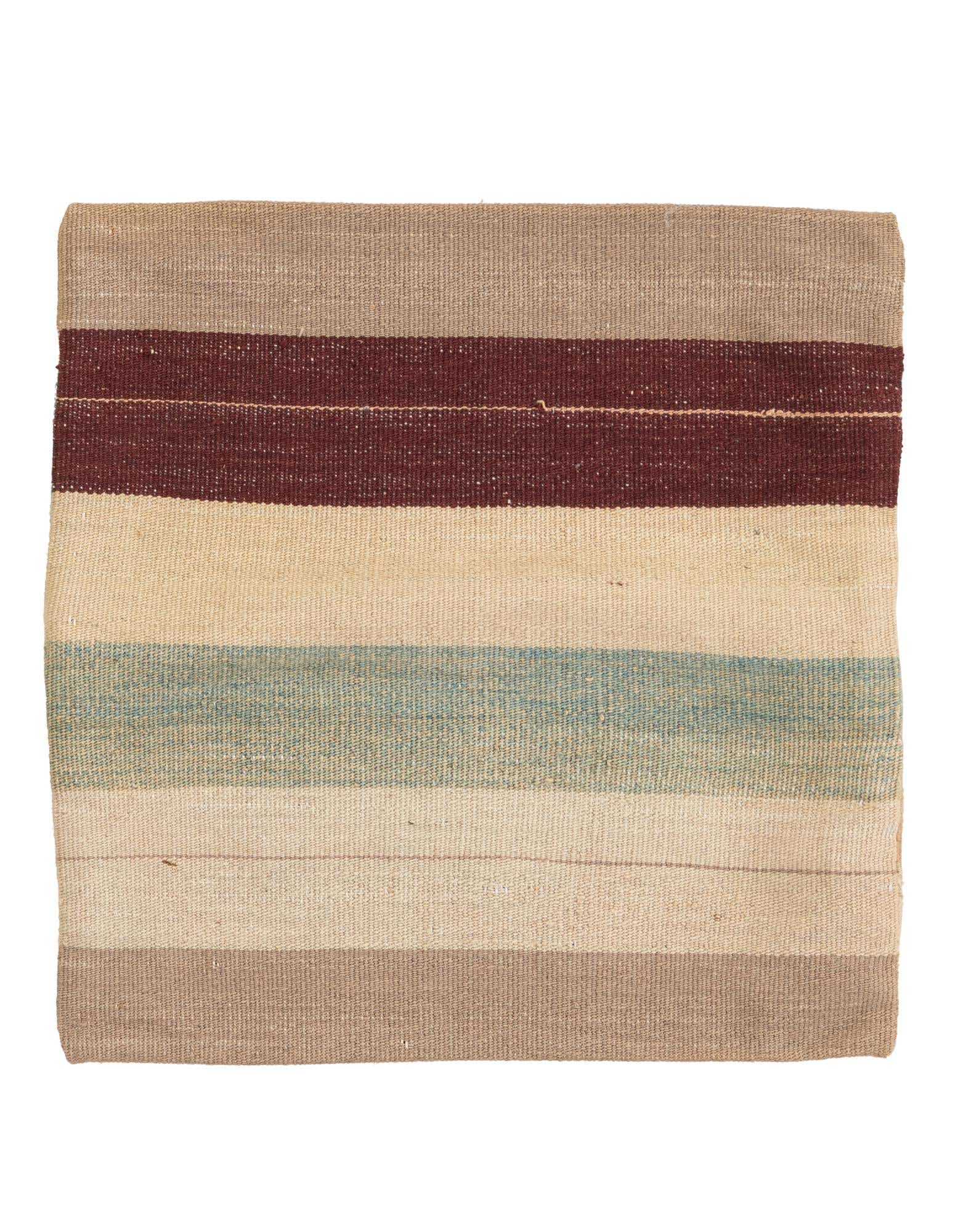 1' 6 x 1' 6 Hand Woven Pillow Wool Square Rug