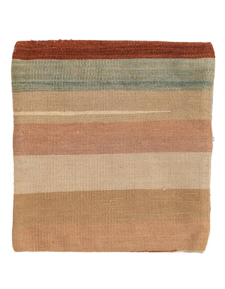 Detail image of 1' 5 x 1' 6 Hand Woven Pillow Wool Square Rug