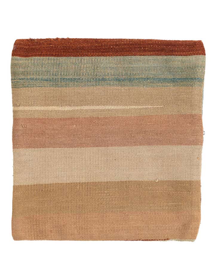 1' 5 x 1' 6 Hand Woven Pillow Wool Square Rug