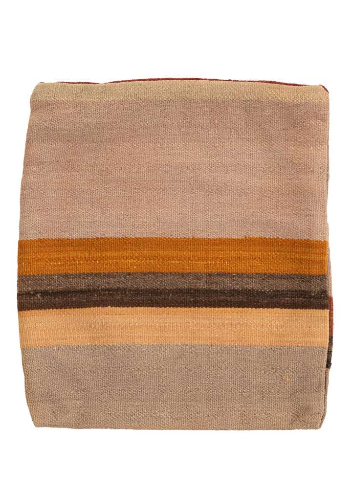 1' 7 x 1' 7 Hand Woven Pillow Wool Square Rug