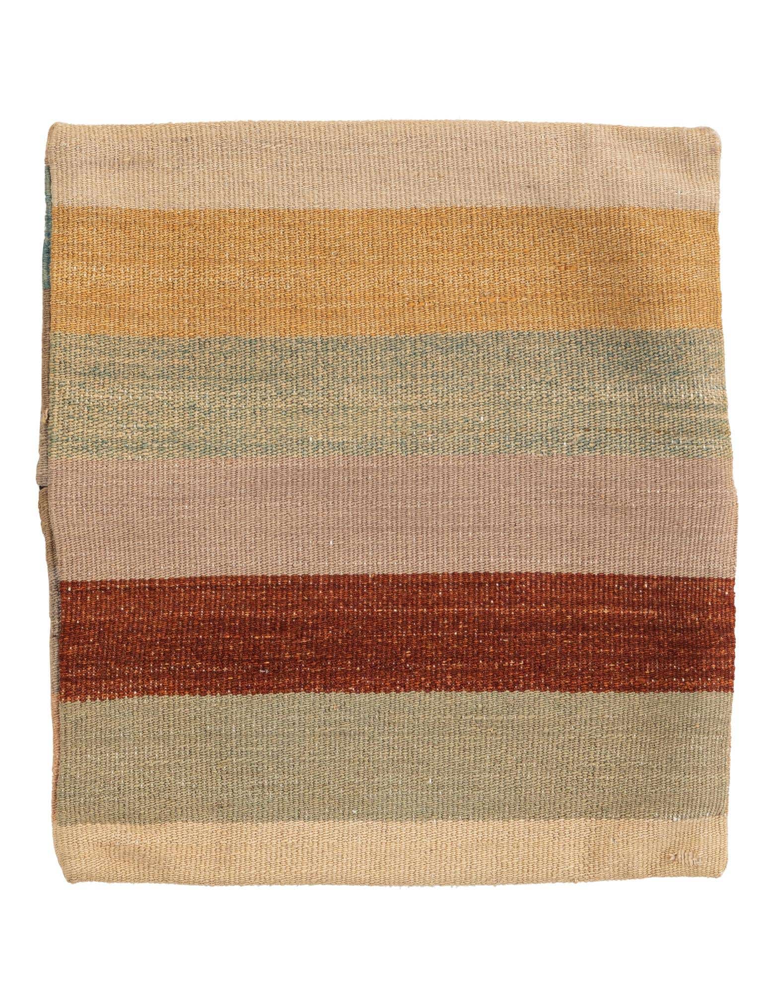 1' 5 x 1' 6 Hand Woven Pillow Wool Square Rug