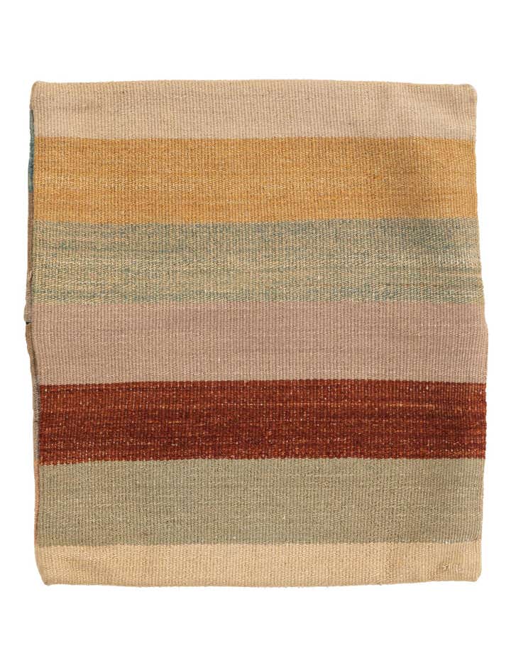 1' 5 x 1' 6 Hand Woven Pillow Wool Square Rug