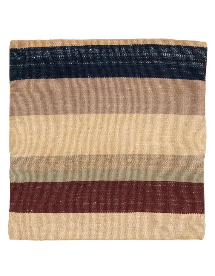1' 6 x 1' 6 Hand Woven Pillow Wool Square Rug