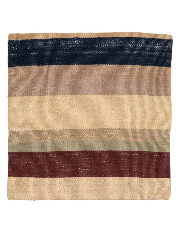 Detail image of 1' 6 x 1' 6 Hand Woven Pillow Wool Square Rug