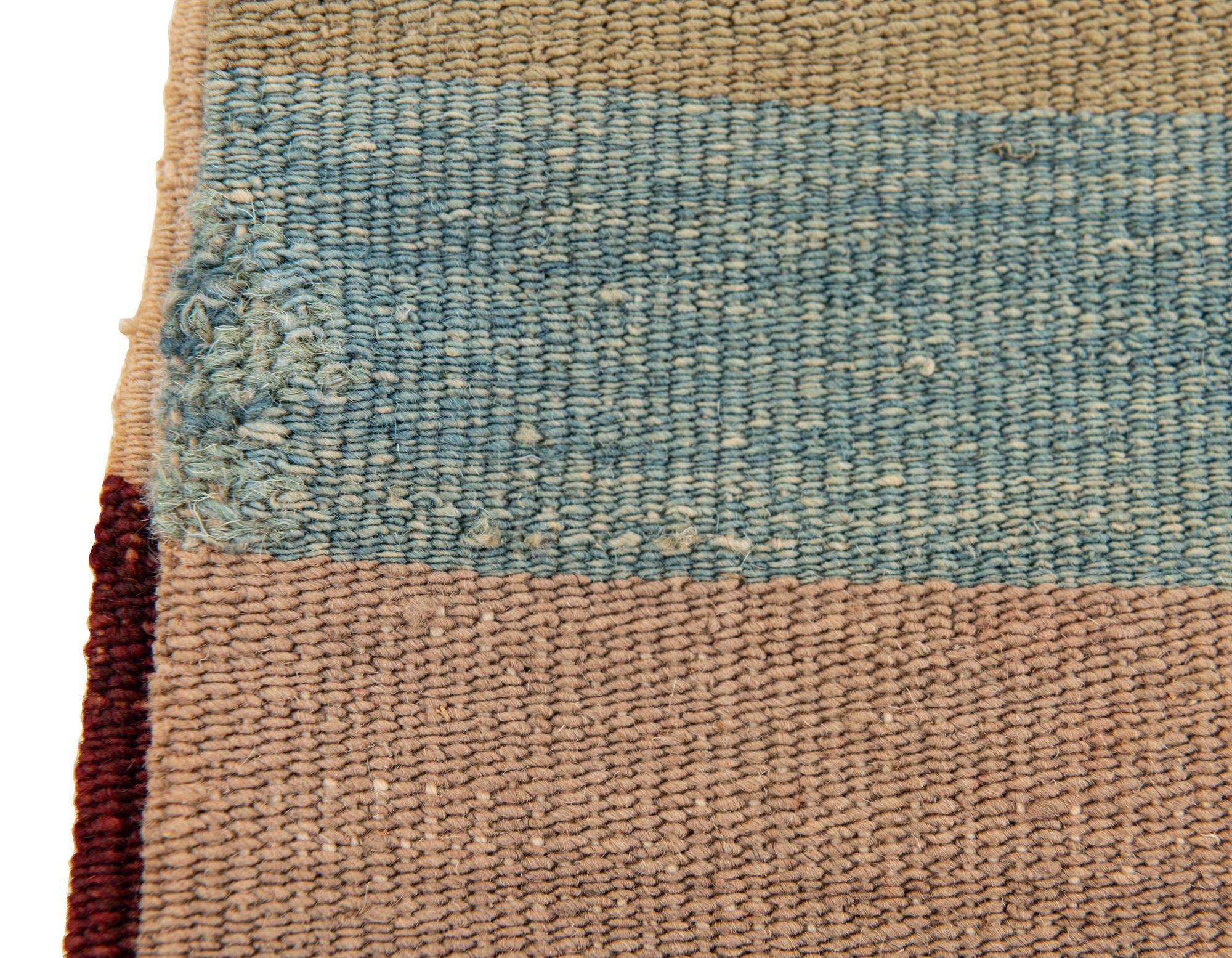 1' 5 x 1' 6 Hand Woven Pillow Wool Square Rug