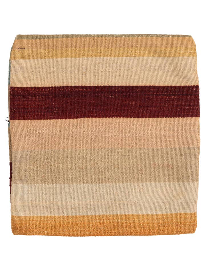 Detail image of 1' 5 x 1' 6 Hand Woven Pillow Wool Square Rug