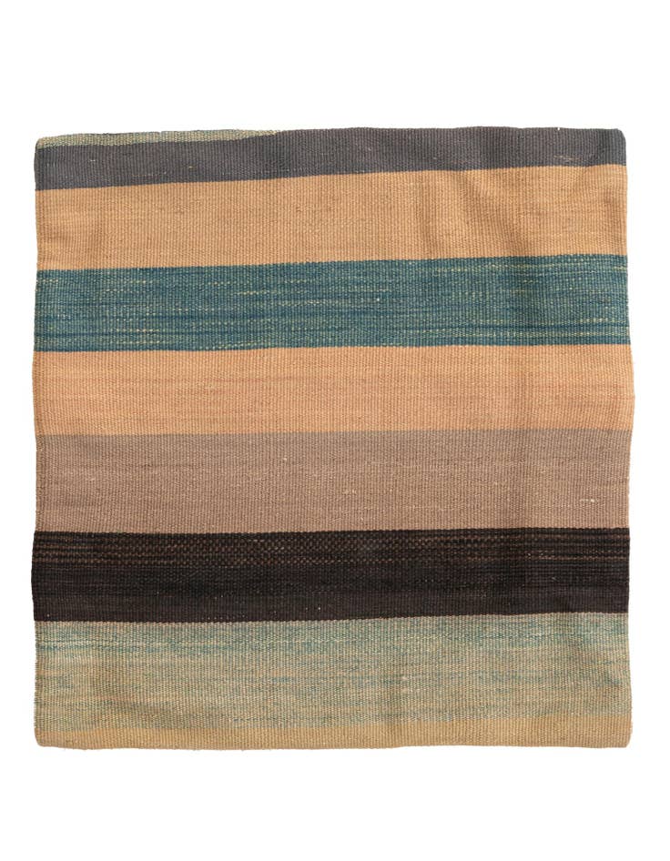 Detail image of 1' 8 x 1' 8 Hand Woven Pillow Wool Square Rug