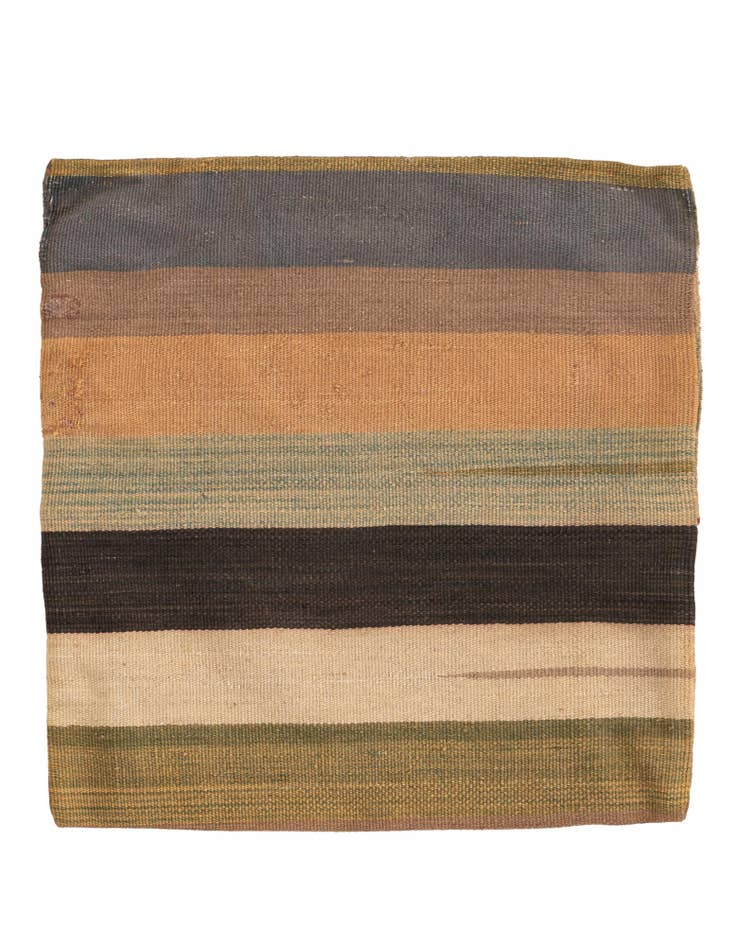 Detail image of 1' 8 x 1' 8 Hand Woven Pillow Wool Square Rug