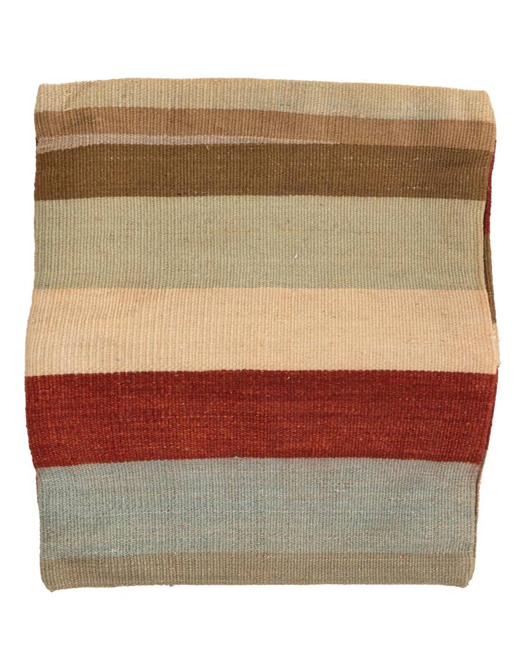 Detail image of 1' 6 x 1' 6 Hand Woven Pillow Wool Square Rug