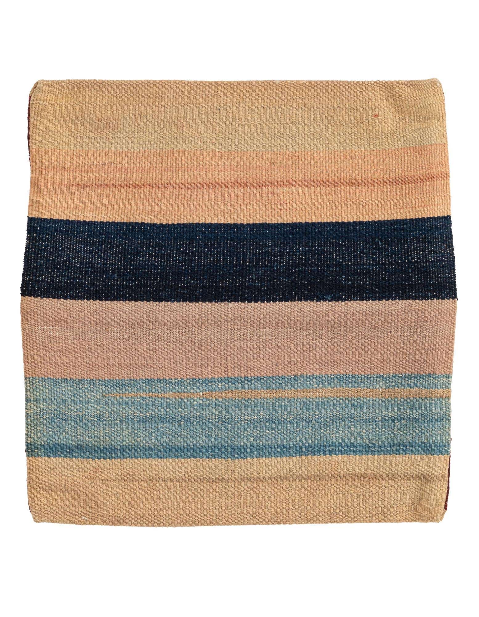 1' 7 x 1' 8 Hand Woven Pillow Wool Square Rug
